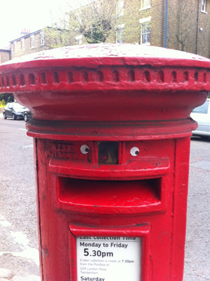 eyebombed mailbox